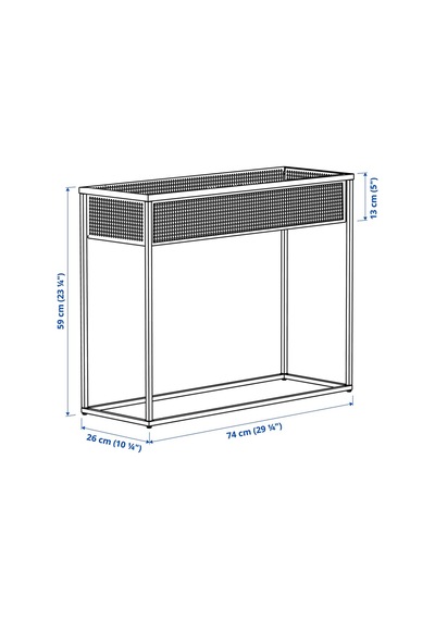 Ikea Blakraka Çiçeklik 59 Cm Açık Gri - Bej