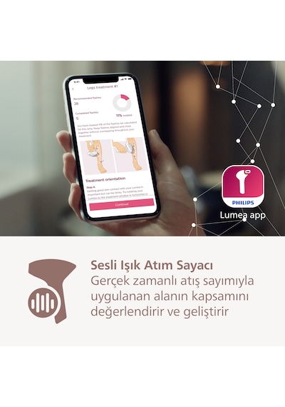 Philips Lumea 9900 Serisi BRI950/02 IPL Tüy Alma, SkinAI Uygulama, Vücut ve Yüz için 2 Başlık, Çanta