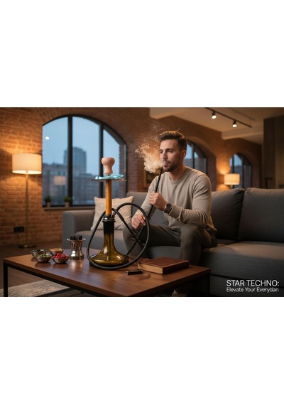 Techno Spider-man Özel Tasarım Modern Tahliye Sistemli 4 Bilyeli Çelik Gövdeli Premium Nargile Seti 61176086