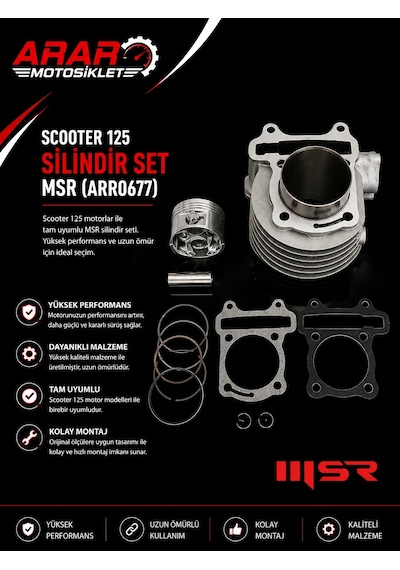 Scooter 125 Silindir Set Msr Arr0677
