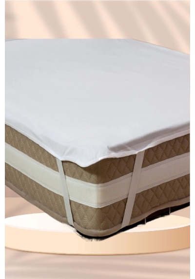 Mycey Çift Kişilik Sıvı Geçirmez Alez 200x220 Cm Micro Kumaş Köşelerinden Lastikli Beyaz