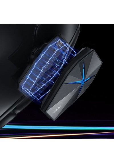 Asmax F1 Pro Mesh Ve Sesli Komut İnterkom Stellar Grey