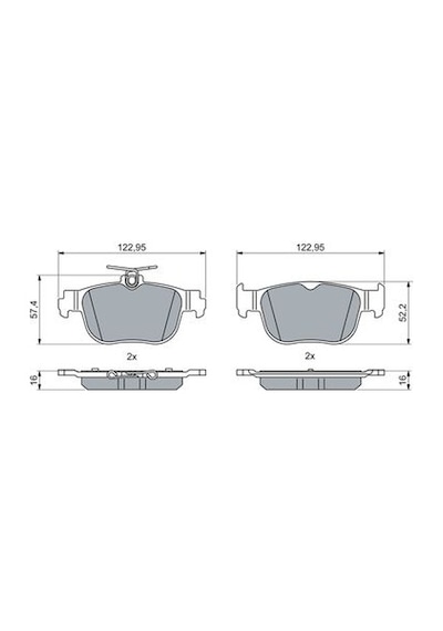 Volkswagen Caddy 2.0tdı 2020-2026 Bosch Arka Balata Netpar26303