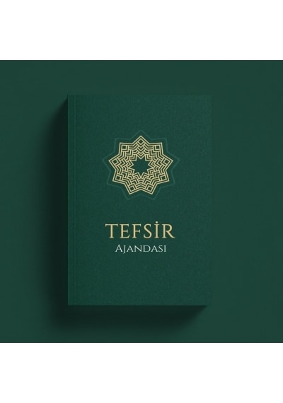 Tefsir Ajandası Karton Kapak - Yeşil Çok Renkli