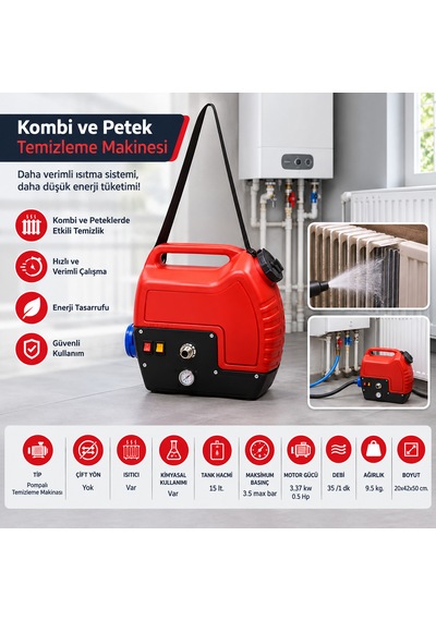 Light-power-0,50 Hp Kombi Petek Temizleme Makinası