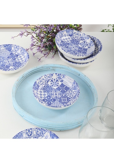 Keramika Blue Halka Çerezlik Sosluk 13 CM 6 Adet - 17926