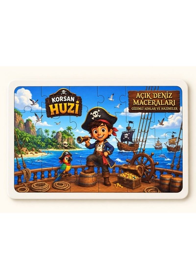 Korsan Huzi - 24 Parça Ahşap Puzzle
