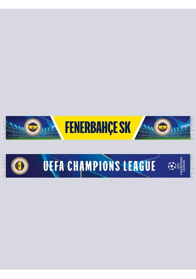 Fenerbahçe Sarı Lacivert Şampiyonlar Ligi Starball Unisex Şal Sarı-mavı