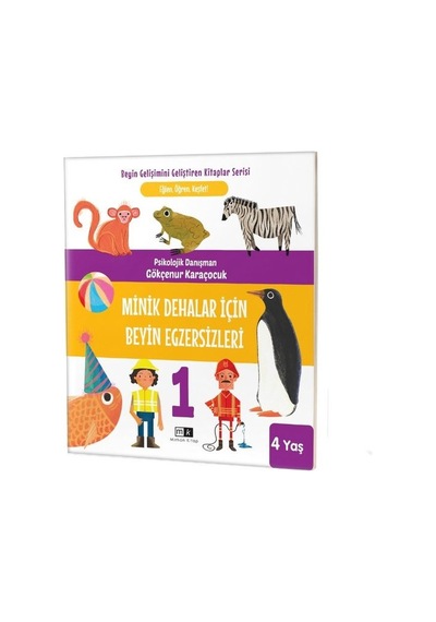 Minik Dehalar İçin Beyin Egzersizleri 4+ Yaş - Gökçenur Karaçocuk - MK Mirhan Kitap