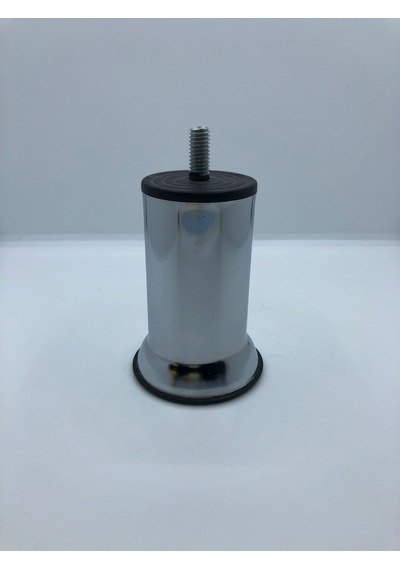 Metal, Krom 10 Cm İnce Diş M8 Vidalı Koltuk,baza,dolap Mobilya Ayağı 4 Adet Krom