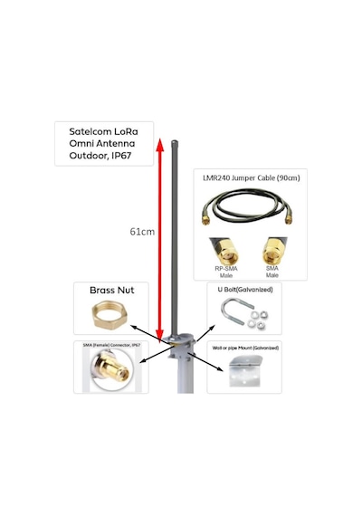 Lora Omnı Antenna 863-870 Mhz / 5.8 Dbi+90cm