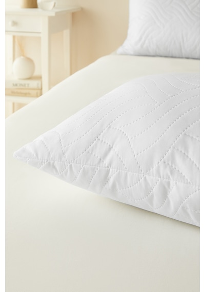 Ocean Home Textile 900 Gr Kapitoneli Silikon Yastık 50 X 70 Cm Beyaz