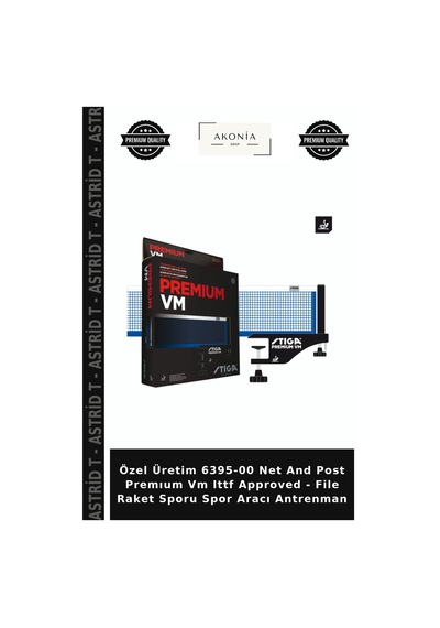 Özel Üretim 6395-00 Net And Post Premıum Vm Ittf Approved - File Raket Sporu Spor Aracı Antrenman Belirtilmemiş