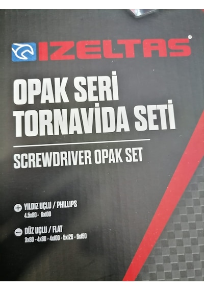 İzeltaş Opak Seri Düz&Yıldız Tornavida Seti 7Parça