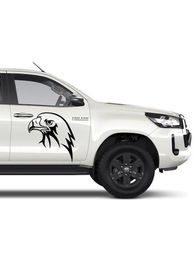 Kartal Eagle Beşiktaş Karakartal Sticker - Araba Oto Motosiklet Karavan Cam Araç Sticker - 00146 60X56 Cm