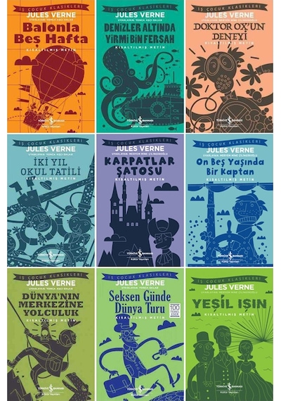 Jules Verne Dünya Çocuk Klasikleri 9 Kitap Set