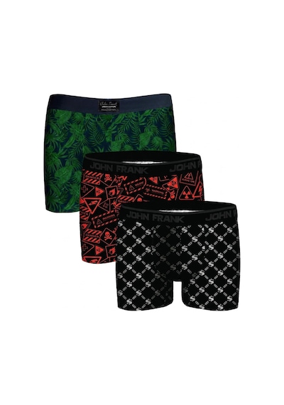 John Frank Logolu Pamuklu 3'lü Paket Boxer Erkek Boxer Jfbs3 Yeşil-sturuncu-sbeyaz John Frank Logolu Pamuklu 3'lü Paket Boxer Erkek Boxer Jfbs3 Yeşil-sturuncu-sbeyaz