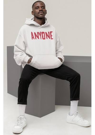 Sevbano Justin Bieber Anyone Şarkıcı Sırt Baskılı Unisex Oversize Penye H beyaz