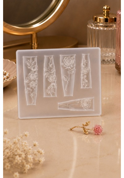 Nail Art Silikon Kalıp 3d Nail Art Desen Kalıbı, Tırnak Süsleme Desen Charm Tırnak Çarm 58