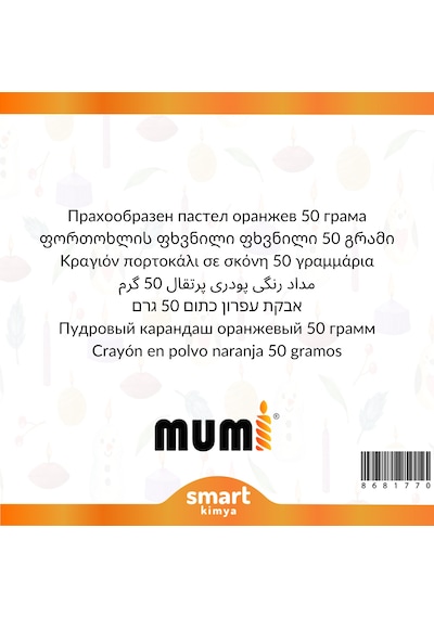 Toz Mum Boyası Turuncu 50 G