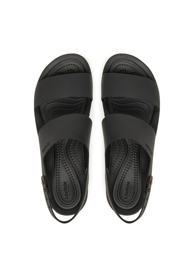 Crocs Brooklyn Cork Low Wedge Kadın Sandalet 211144-060 Siyah