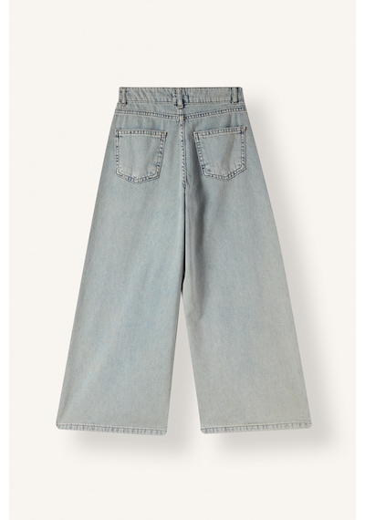 Defacto Barrel Fit Geniş Paça Zımba Detaylı Jean Pantolon Kız Çocuk I5746a826aunm29 Yeşil-nm29