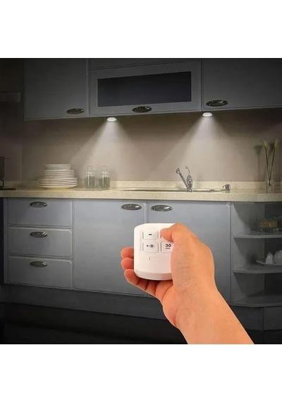 H1cob Uzaktan Kumandalı Tekli Spot Lamba Pilli Dolap Altı Spot Diğer