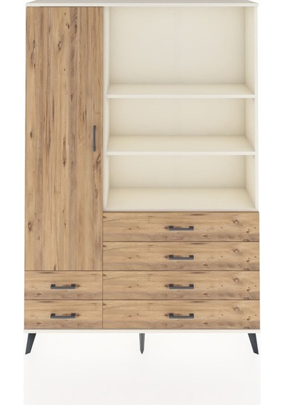 Arges Dolap 7 Raflı 6 Çekmeceli Tek Kapaklı 132x30x195 Aytaşı-çam/çam Atlas Çam/atlas Çam Arges Dolap 7 Raflı 6 Çekmeceli Tek Kapaklı 132x30x195 Aytaşı-çam/çam Atlas Çam/atlas Çam