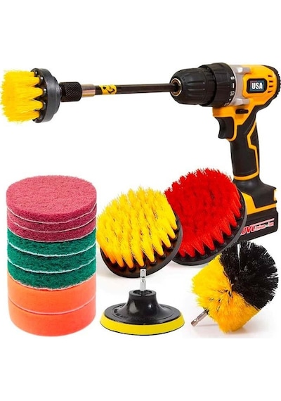 Zhltools 31 Parça Çok Amaçlı Ev Banyo Ve Araç Matkap Ucu Temizlik Seti