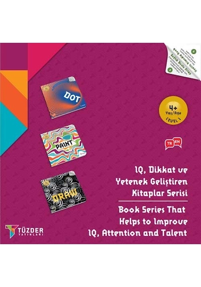 4+ Yaş Level -1 IQ Dikkat Ve Yetenek Geliştiren Kitaplar Serisi