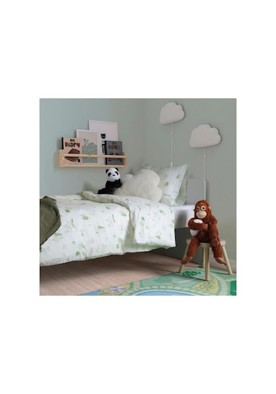 Ikea Barndrom Tek Kişilik Nevresim Takımı 150 X 200 Cm Beyaz - Açık Yeşil Çok Renkli