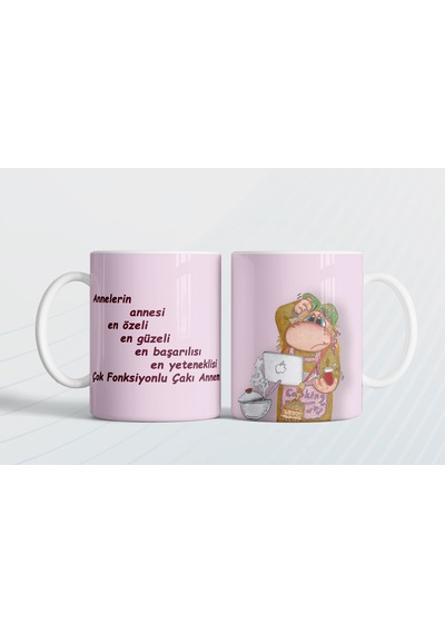 Annelerin Annesi, Özel, Güzeli, Başarılısı, Yeteneklisi Hediye Kupa Love Bug-t Pembe
