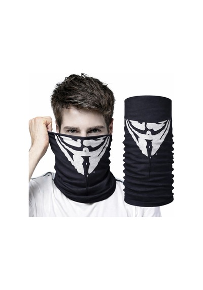 Vendetta Maskesi Desenli Baf Bandana Çok Amaçlı Yüz Boyunluk Bandana 4 No