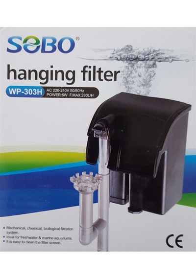 Sobo Şelale Askı Filtre Wp-303h 5w 280 Lt/Saat