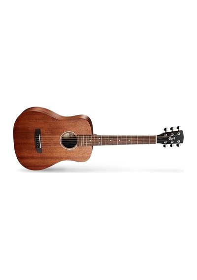Cort Ad Mını M Op Akustik Gitar Çantalı, Open Pore, 3/4 Ölçü, Maun Ü