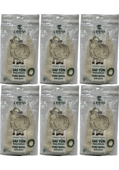 Derma Naturel Therapy Saf Yün Banyo Eldiveni T-485 6 Lı Set Derma Naturel Therapy Saf Yün Banyo Eldiveni T-485 6 Lı Set