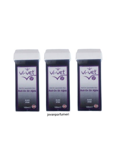 Vi-Vet Black Kartuş Roll-On Sir Ağda 100 ML x 3