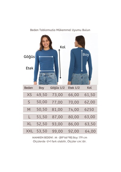 Likralı Pamuk Tişört-slim Fit -indigo Indigo