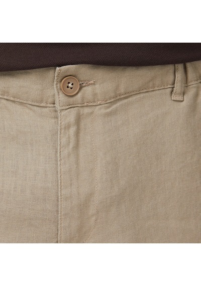Nautica Erkek Kahverengi Regular Fit Keten Şortdüzb65232t
