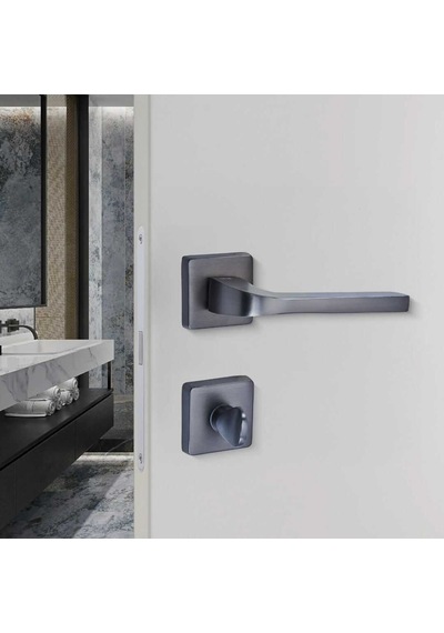 Sese Aysu Modeli Rozetli Wc Kapı Kolu Antrasit 200-241r-02-54