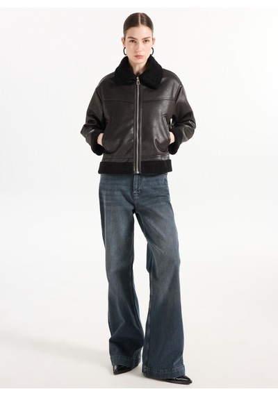 Lee Cooper Siyah Kadın Regular Fit Mont 261 Lcf 232006 Aryanna Siyah