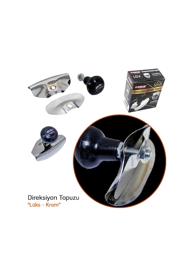 Carub Direksiyon Çevirme Topuzu Armalı Lüks Krom Br2050102