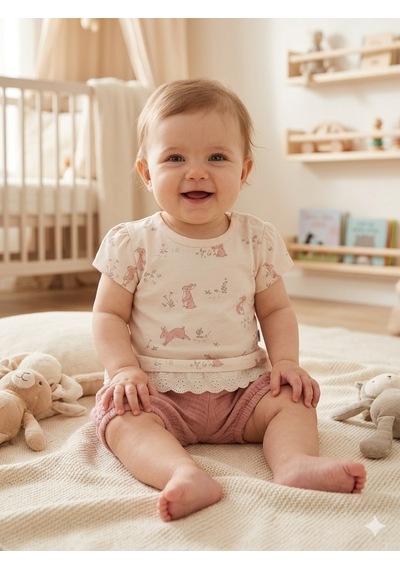 Babydoll 2li Takım Babyhi Pembe
