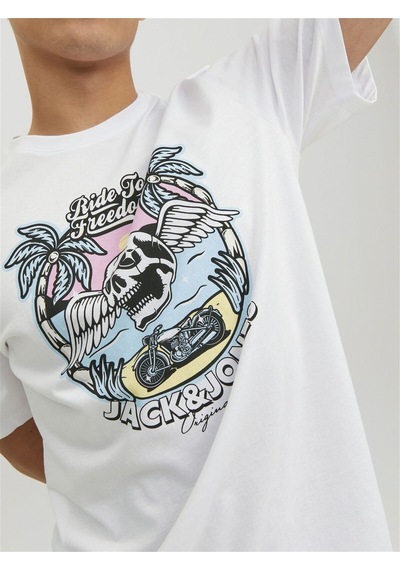 Jack & Jones Kuru Kafa T-shirt Jorbeachbone Erkek Tişört 12234309 001