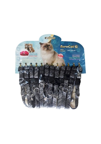 Eurocat Kedi Boy. Tas. Deri Des.10mm28cm 12li Gri N708