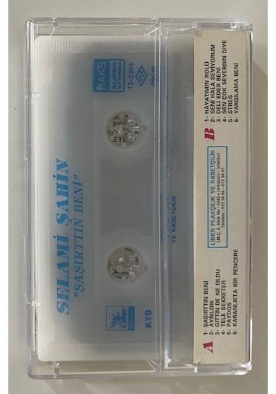 Selami Şahin Şaşırttın Beni Kaset Orjnal Dönem Baskı Kaset