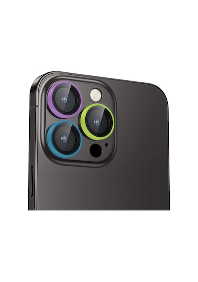 Buff Apple Uyumlu iPhone 15 Pro Max / 15 Pro Neon Metal Lens Koruyucu Renkli