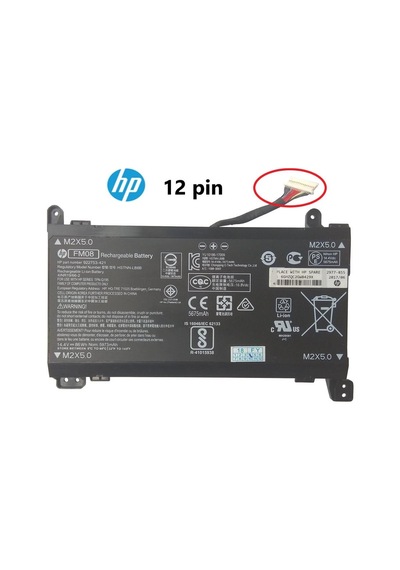 HP Omen Uyumlu 17-An022Tx Batarya Pil 12 Pin