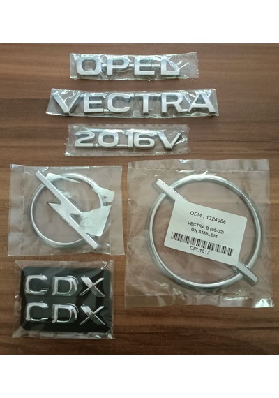Opel Vectra 2.0 16v Cdx Bagaj Yazısı Ön Panjur Arması Arka Bagaj