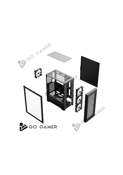 Go Gamer E351 i5-14400F 32 GB 1 TB SSD RTX5060 8 GB Free Dos Oem Paket Masaüstü Oyuncu Bilgisayarı